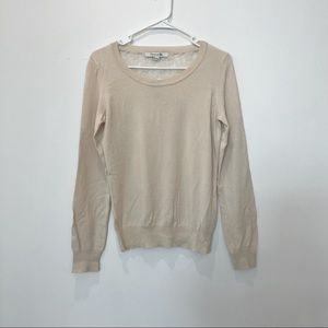 NWT Cream white top with lace backing in Size S